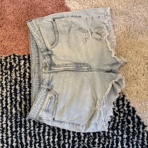 Old Navy Blue Jean Shorts Frayed Hem IG Straight